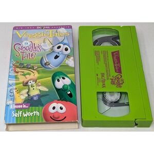 VeggieTales Snoodle's Tale VHS Video Tape Self Worth God Jesus Green 2004 VTG‎